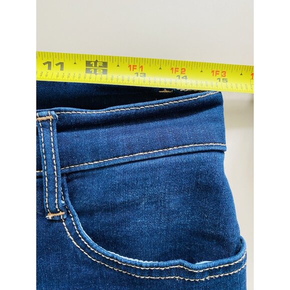 ANA A New Approach Womens Size 8 High Rise Skinny Jeans Exposed Button Fly Dark - Picture 6 of 8